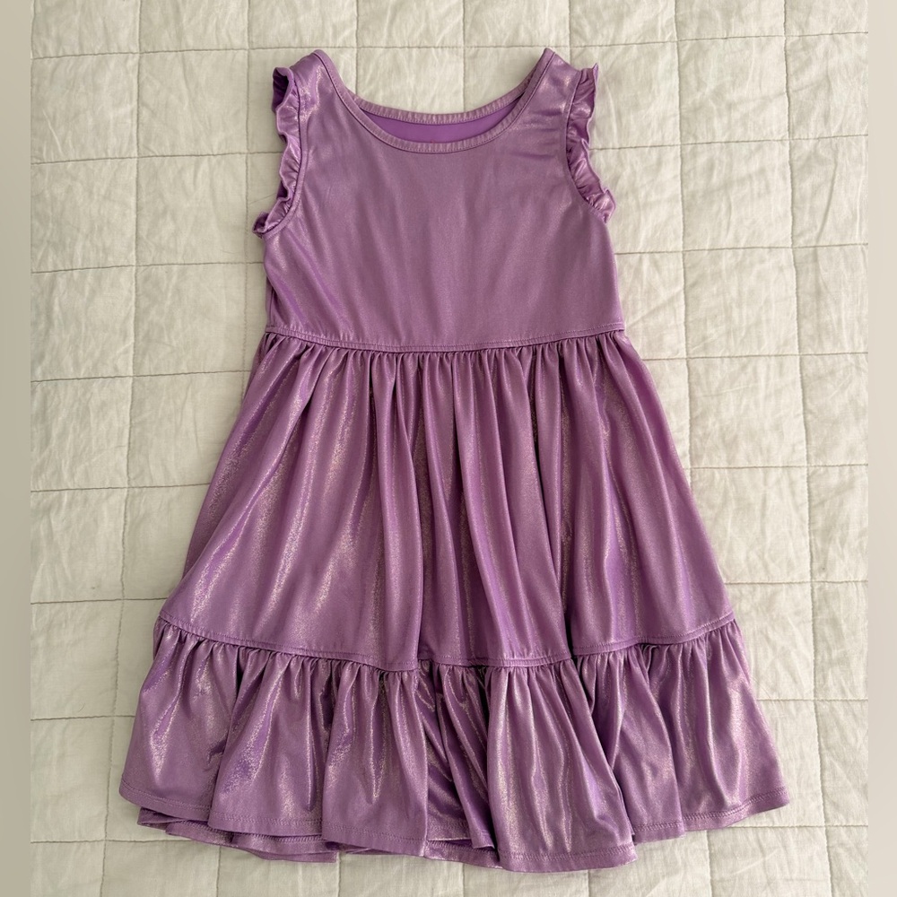 Pink Chicken - Size 8 - Shimmering Lavender Kids Dress